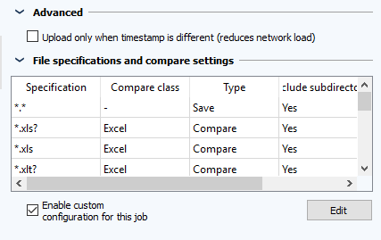 Image: Job Configuration, SSH Settings and Advanced sections