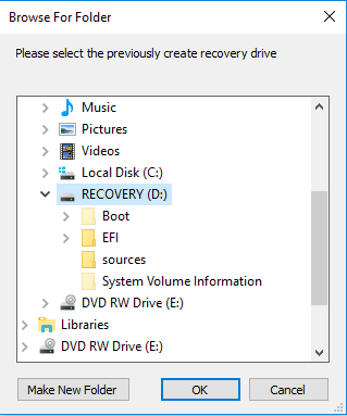 Image: Windows Explorer, drive selection